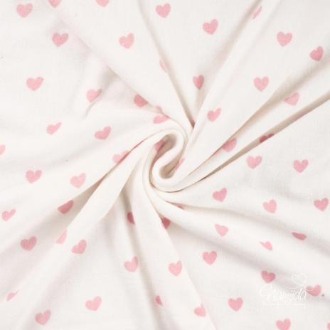 0,5 MTR. ♥ FROTTEE HEARTS ROSA ♥