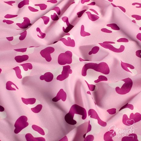 0,5 MTR.  ♥ BADESTOFF LYCRA LEO LOVE PINK UPF50 ♥