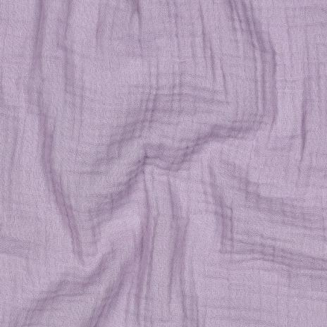 0,5 MTR. ♥ DouBLE GAUZE - Musselin Helles Lavendel /Flieder - Baumwollstoff ♥