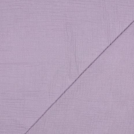 0,5 MTR. ♥ DouBLE GAUZE - Musselin Helles Lavendel /Flieder - Baumwollstoff ♥