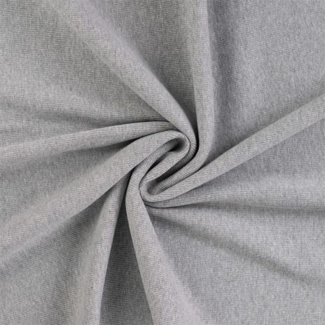 0,5 Mtr. Bündchen - FEINRIPP HELLGRAU MELANGE - Schlauch ♥ EXTRABREIT - PASSEND ZUM  HEAYY SWEAT 5558