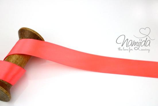 1 MTR. SATINBAND NEON ORANGE - 25mm