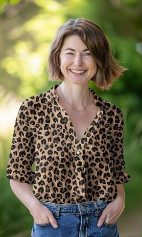 0,5 MTR. LEO - VOILE  BAUMWoLLE BEIGE