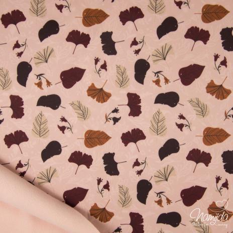 0,5 MTR. ♥ SOFTSHELL HERBSTBLäTTER ROSE
