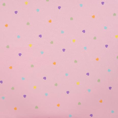 0,50 MTR. ♥ PASTELL HERZCHEN ROSA JERSEY ♥