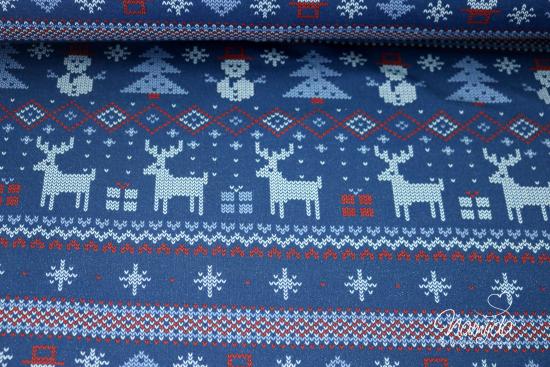 0,5 MTR. ♥ WeiHNACHTSTRAUM  NAVY EIGENPRODUKTION ♥