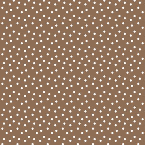 0,5 MTR. NATURAL DOTS BRAUN - SOFT SWEAT