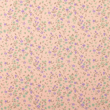 0,50 MTR. ♥ SOFT BLOSSOM STREUBLÜMCHEN ROSA JERSEY ♥