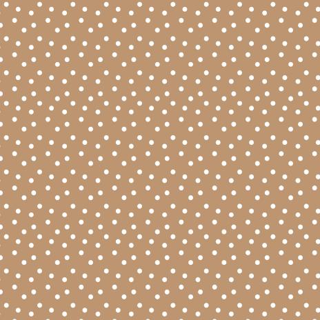 0,5 MTR. NATURAL DOTS CARAMEL - SOFT SWEAT