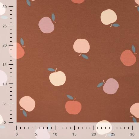0,50 MTR. APPLE BLOSSOM BRAUN SOFT SWEAT FRENCH TERRY