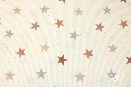 0,5 MTR. ♥ RIPPSTRICK JERSEY STARS NATUR ♥