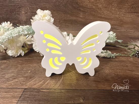 1 STÜCK ♥ GIESSFORM SILIKON SCHMETTERLING STREIFEN VORDERSEITE FÜR LED ♥