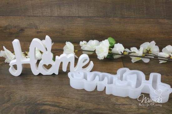 1 STÜCK ♥ GIESSFORM SILIKON HASE HOME ♥
