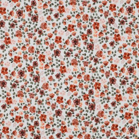 0,5 MTR. ♥ STREUBLÜMCHEN JERSEY - PUDER/WEISS ♥