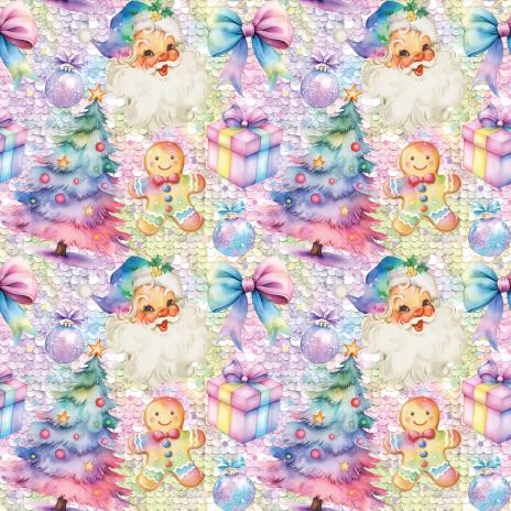 0,5 MTR. X-MAS RAINBOW SANTA - SOFT SWEAT