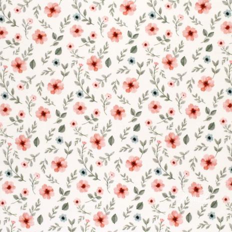 0,5 MTR. ♥ FLOWERS JERSEY  ♥