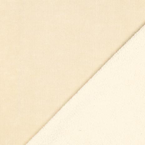 0,50 MTR. ♥ FEINCORD DOUBLEFACE FLEECE SAND STRETCH ♥