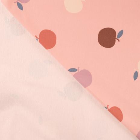 0,50 MTR. APPLE BLOSSOM PUDER SOFT SWEAT FRENCH TERRY