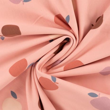 0,50 MTR. APPLE BLOSSOM PUDER SOFT SWEAT FRENCH TERRY