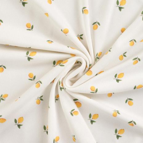 0,5 MTR. ♥ RIPPSTRICK JERSEY ZITRONEN ♥