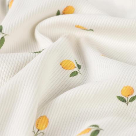 0,5 MTR. ♥ RIPPSTRICK JERSEY ZITRONEN ♥