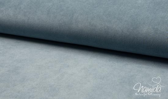 0,5 MTR. ♥ WEICHER FEINCORD DUSTY BLUE ♥