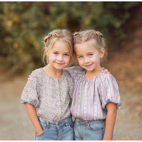 0,5 MTR.♥  FLOWERS & STRIPES ROSA FLIEDER BAUMWOLL POPELINE ♥