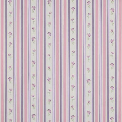 0,5 MTR.♥  FLOWERS & STRIPES ROSA FLIEDER BAUMWOLL POPELINE ♥