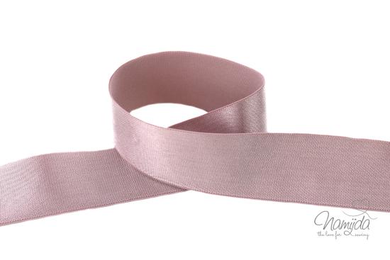 1 MTR. Soft SCHIMMER Gummiband 30mm - MAUVE