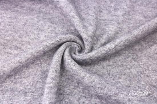 0,5 MTR.  SUPER FLAUSCHIG - WEICHER STRICKSTOFF BRAUN meliert ♥