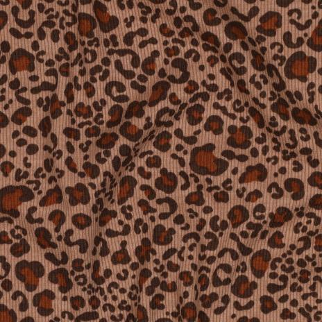 0,5 MTR. ♥ RIPPSTRICK JERSEY LEO BRAUN/BEIGE ♥