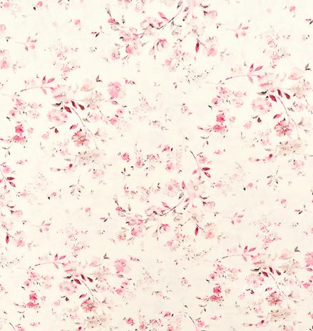0,5 MTR.♥ VISKOSE BLÜTENTRAUM ROSE/NATUR ♥