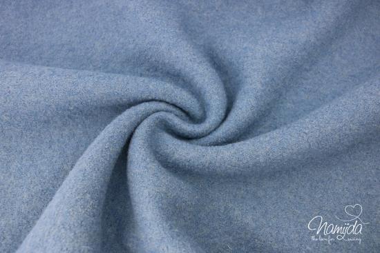 0,50 MTR. WeiCHER  WoLLWALK -  DuSTY BLUE - 100% WoLLE  (mulesingfrei)