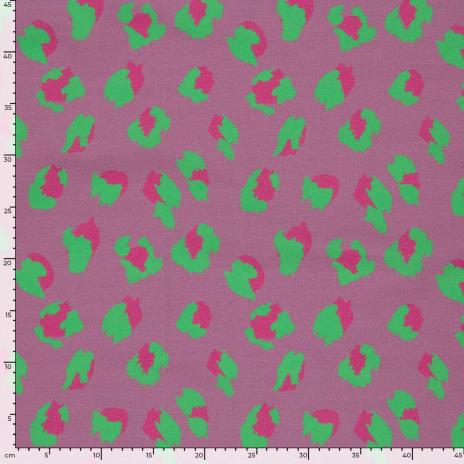 0,50 MTR. ♥ LEO COLORFUL LAVENDEL JERSEY ♥