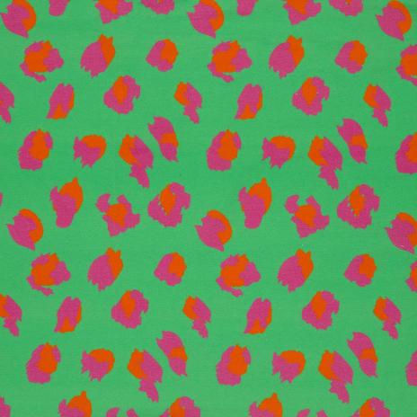 0,50 MTR. ♥ LEO COLORFUL GRÜN JERSEY ♥