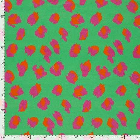 0,50 MTR. ♥ LEO COLORFUL GRÜN JERSEY ♥