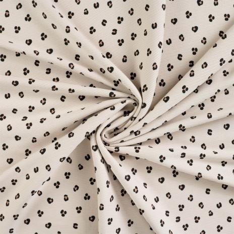 0,5 MTR.  ♥ RIPPSTRICK JERSEY LEO NATUR ♥