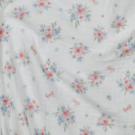 0,5 MTR. ♥ MuSSELIN LITTLE BOWS ROSY GARDEN  ♥