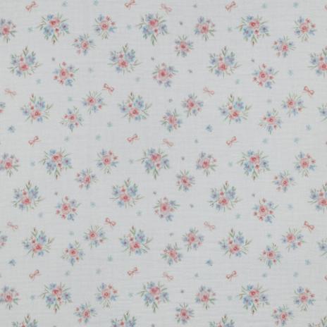 0,5 MTR. ♥ MuSSELIN LITTLE BOWS ROSY GARDEN  ♥