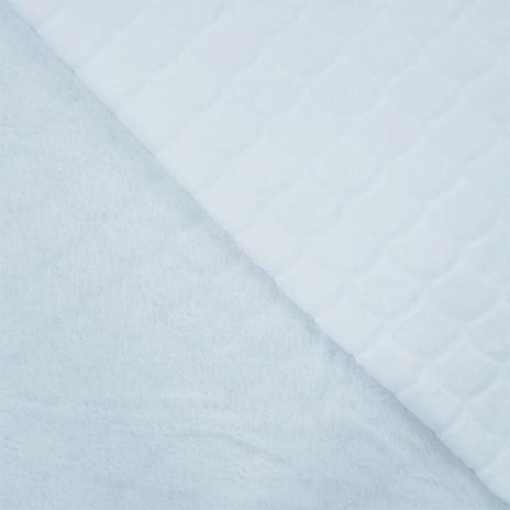 0,5 MTR. ♥ MERMAID FIN FLEECE - HELLBLAU  ♥