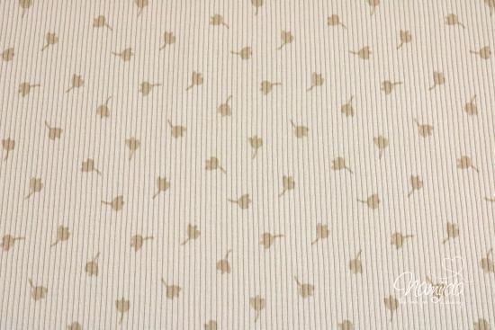 0,5 MTR.  ♥ RIPPSTRICK JERSEY STREUBLÜMCHEN - SAND ♥