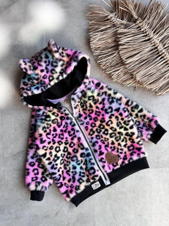 0,5 MTR. ♥ TEDDY LEO MULTICOLOR RAINBOW ♥