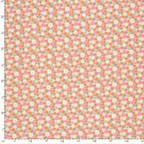 0,5 MTR. ♥ MuSSELIN BLÜTENZAUBER ♥