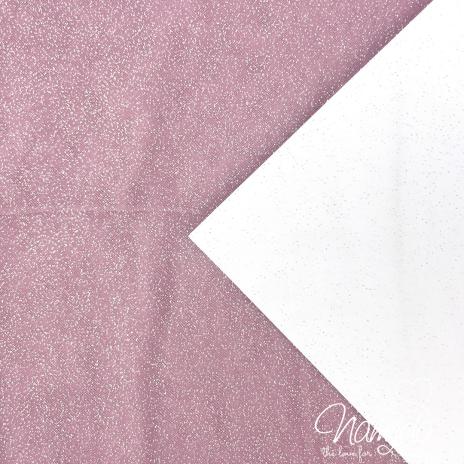 0,5 MTR. ♥ WEICHER *GLITZER* TüLL ANTIK ROSA ♥