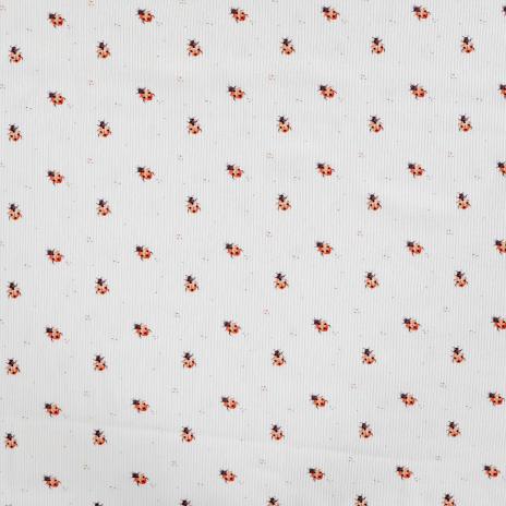 0,5 MTR. ♥ RIPPSTRICK JERSEY MARIENKÄFER ♥