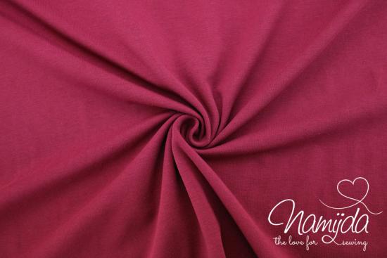 0,5 MTR. ♥ BIO SoMMER BAUMWOLL Sweat  BORDEAUX/FRENCH TERRY ♥