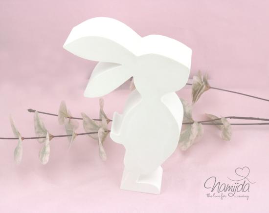 1 Stück ♥ GIESSFORM SILIKON - XXL HASE JUNGE ♥