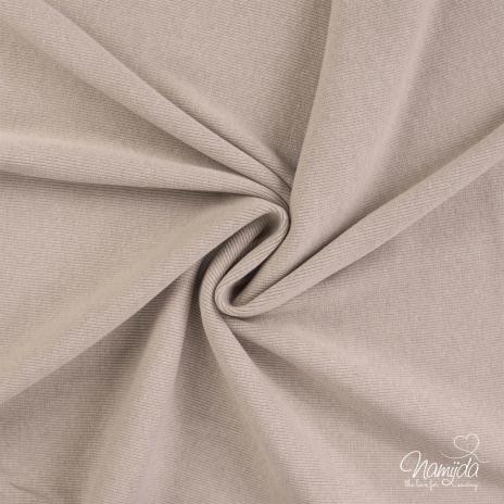 0,5 Mtr. Bündchen - FEINRIPP BEIGE MELANGE - Schlauch ♥ EXTRABREIT - PASSEND ZUM WINTER SWEAT 6153