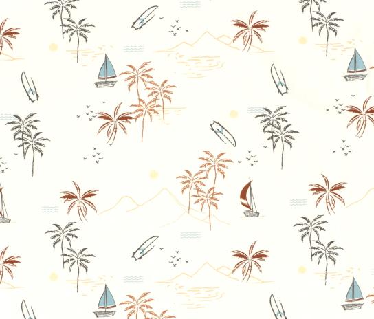 0,50 MTR. ♥ BEACH FEELING JERSEY ♥