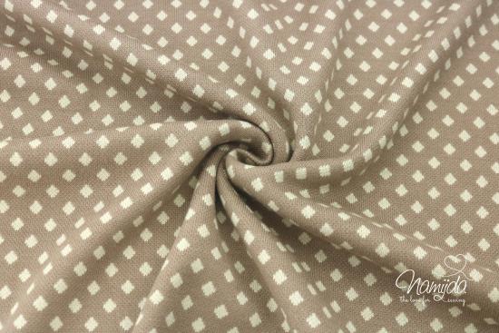 0,50 MTR. ♥ JACQUARD  DIAMONDS TAUPE   ♥